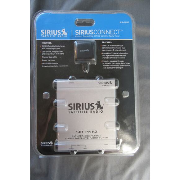 SIRIUS CONNECT PIONEER COMPATIBLE SATELLITE RADIO TUNER SIR-PNR2 Sealed Unopened - Picture 1 of 8